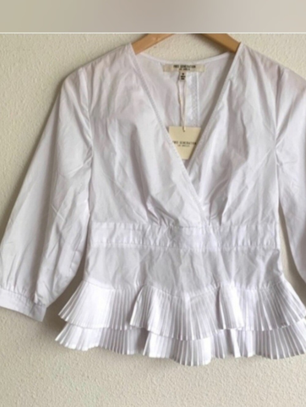 Free Generation Pleated Ruffle Blouse